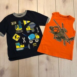 Boys shirts short sleeve/sleeveless